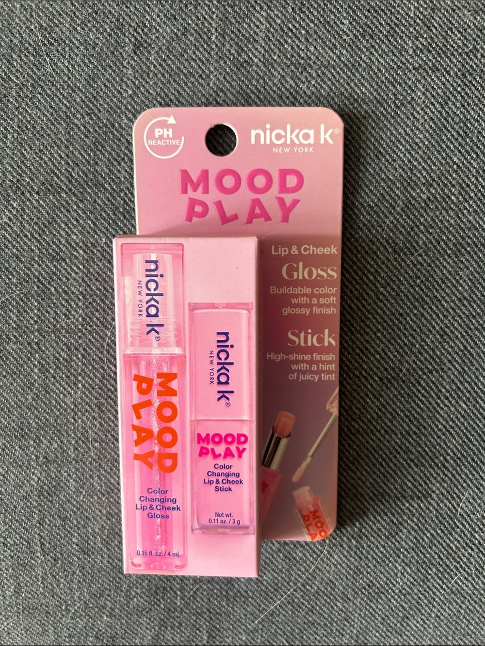 nicka K Mood Play Lip & Cheek Duo in Pink